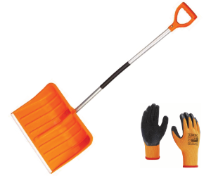 Lopata na sneh, hlin�kov� ergo n�sada, 510 mm, CLICK syst�m, rozlo�en�