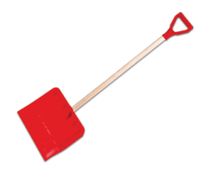 Detsk lopata na sneh, 280 mm, bukov nsada, rozloen