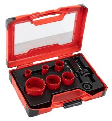 Bimetalov vykruovky do kovu 19-57mm 9ks kufrk