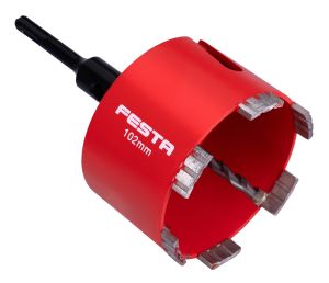 Diamantov� vykru�ov�k do �elezobet�nu, segmentov�, SDS+, 102 mm