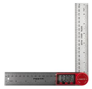 Digit�lny uhlomer s prav�tkom, 200 mm