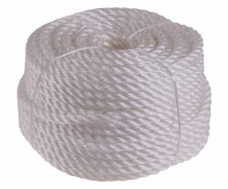 Lano silonov 10mm 50m biele