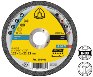 Rezn� kot�� A 60 TZ Special, 115�1,0�22,23 mm, rovn�