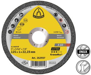 Rezn� kot�� A 60 Extra, 115�1,0�22,23 mm, rovn�