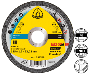 Rezn� kot�� EDGE Special, 125�1,2�22,23 mm, rovn�