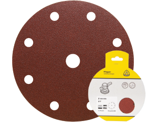 Brsny vsek na zips PS 22 K, 150 mm, P80, dierovan D8+1, GLS1, 5 ks blister