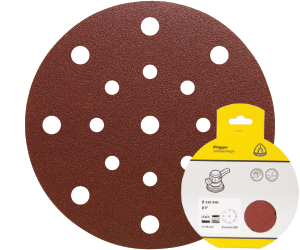 Brsny vsek na zips PS 22 K, 150 mm, P40, dierovan D8+8+1, GLS51, 5 ks blister