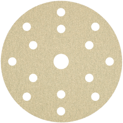 Brsny vsek na zips PS 33 BK, 150 mm, P240, dierovan D8+6+1, GLS47