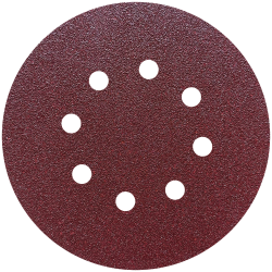 Brsny vsek na zips B316, 125 mm, P40, dierovan D8